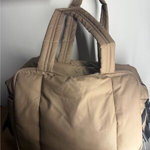 Calpak Quilted Travel Tote in chocolate! Good used condition